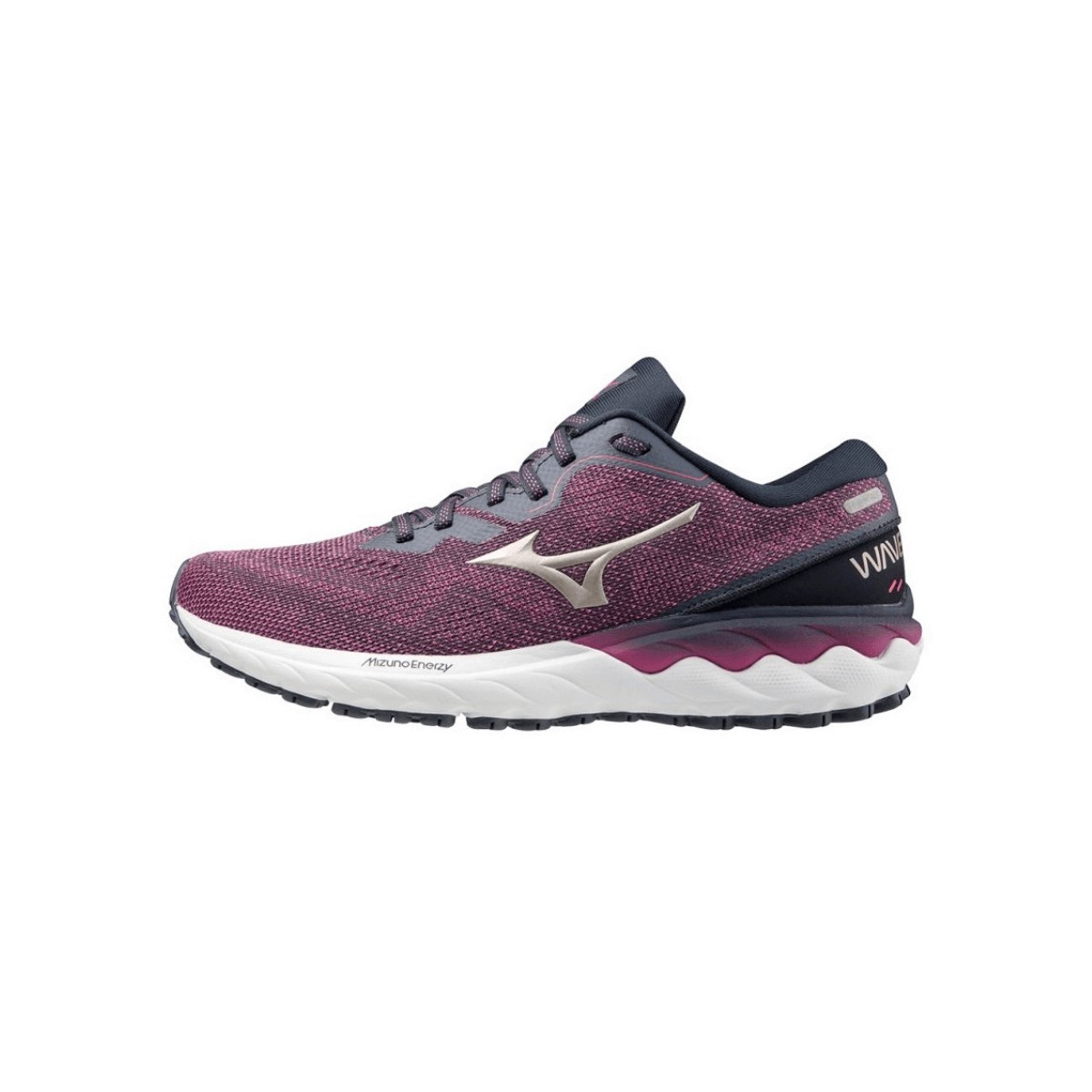 Zapatillas Mizuno Wave Skyrise Morado Negro Pv Mujer