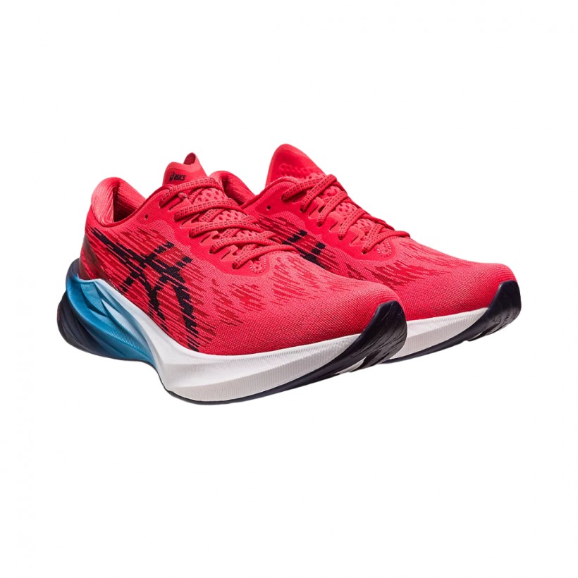 Asics Novablast 3 Rouge Bleu SS23 I Chaussures Offre Au Meilleur Prix