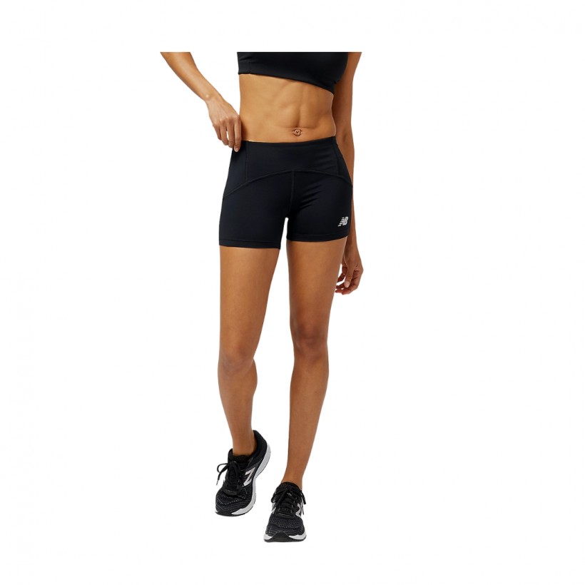 Short ajusté New Balance Accelerate Pacer 3 5 pouces noir femme