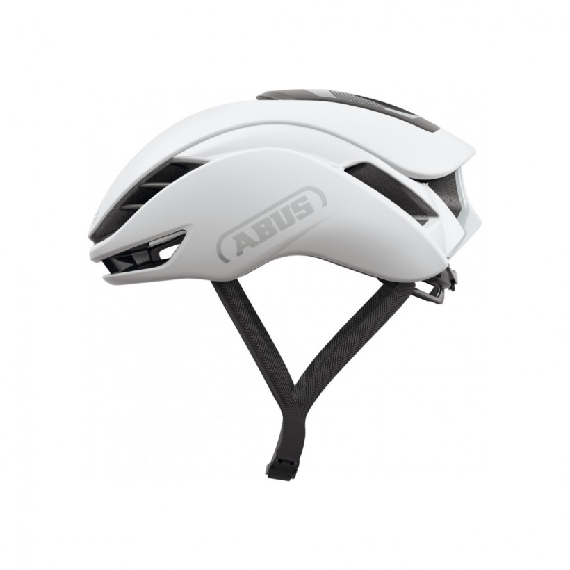 Abus Gamechanger Polar White Helm Aerodynamischer Fahrradhelm