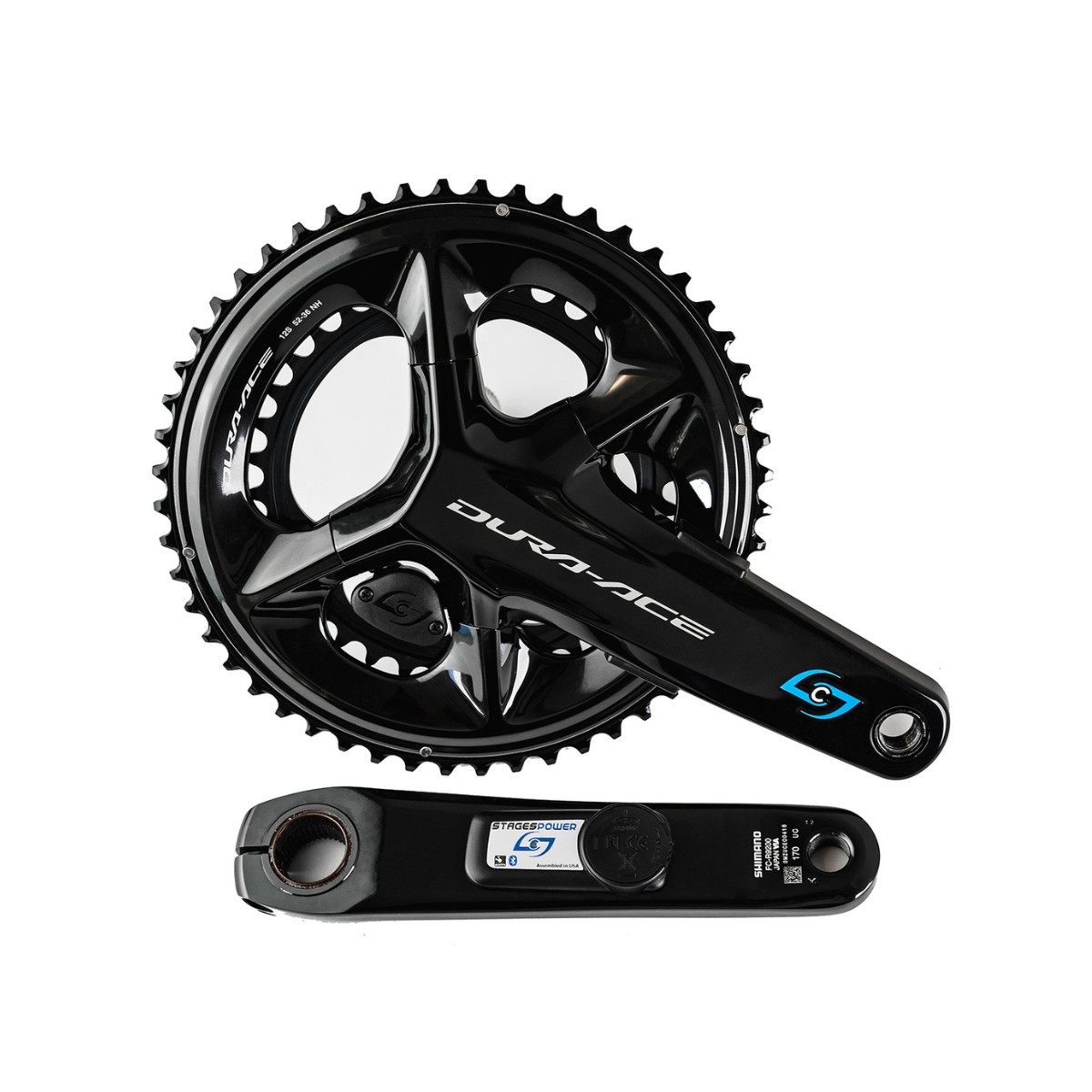 Medidor de potência Shimano Dura Ace FC R9200 de dois estágios Power LR