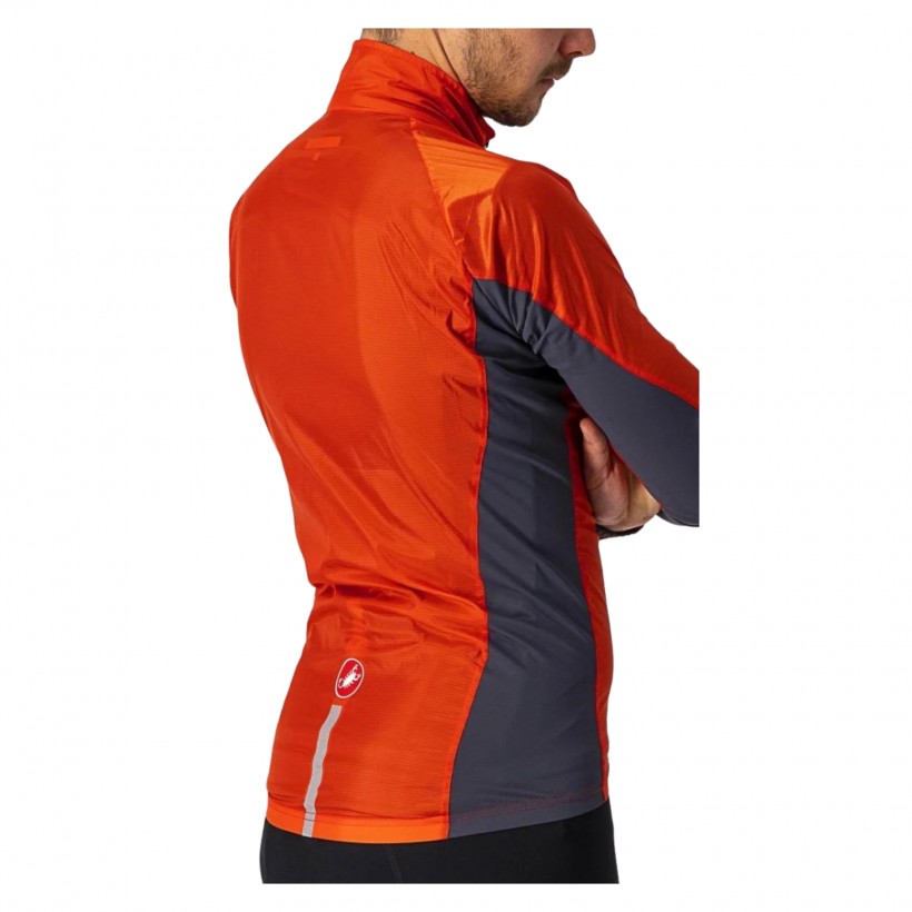 Jaqueta corta vento masculina Castelli Squadra Stretch proteção e estilo