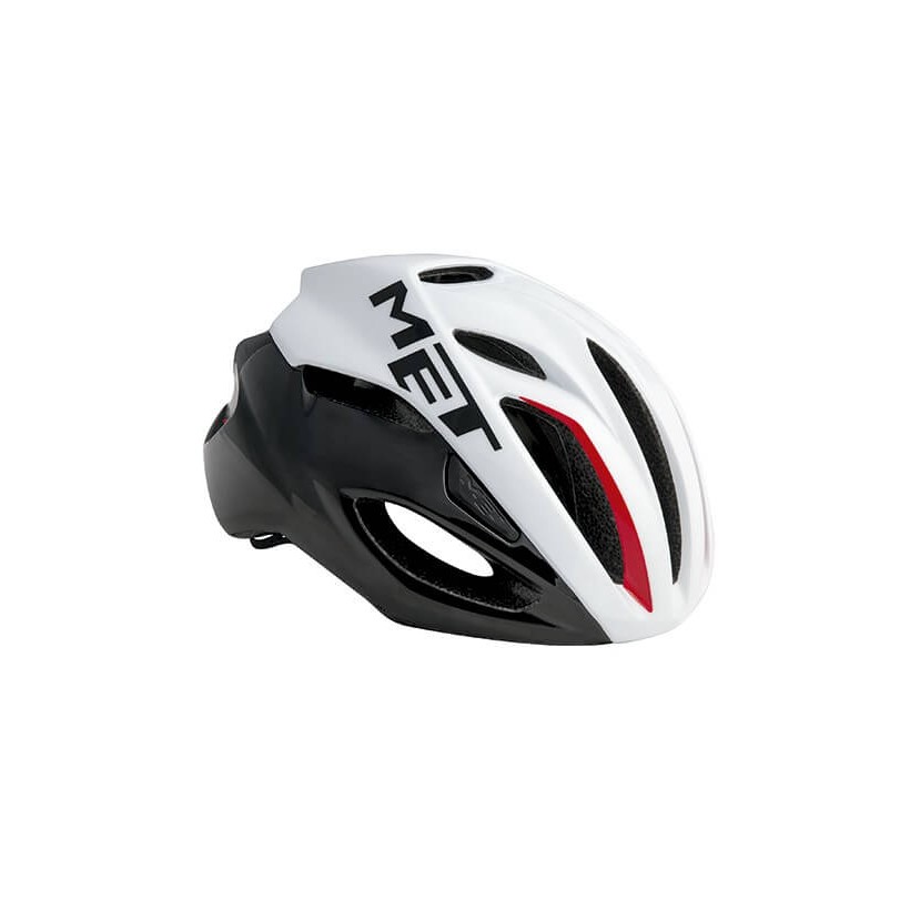 Casco Met Rivale Negro/Blanco