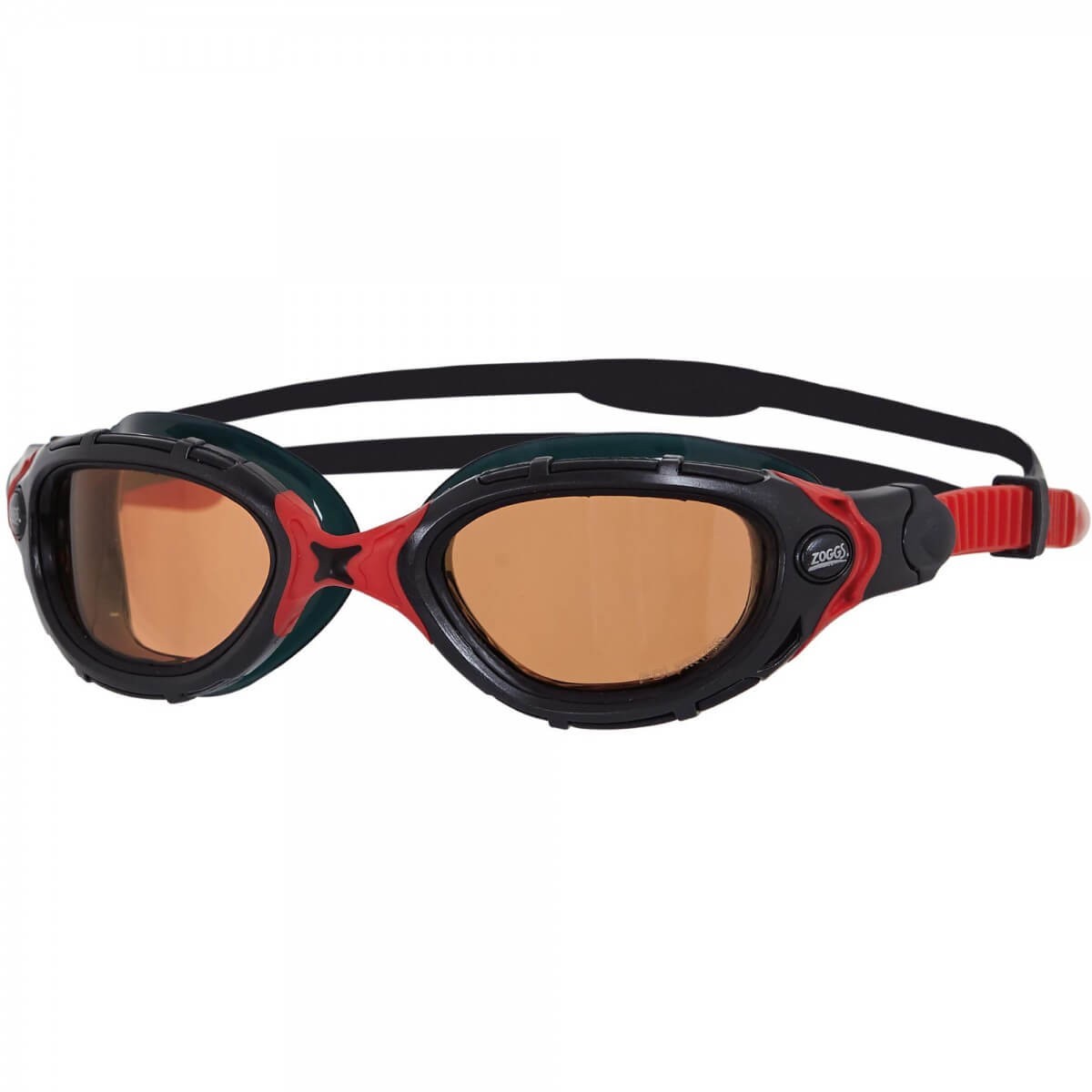 Zoggs Predator Flex Polarized Ultra Swimming Goggles Black / Red 2017