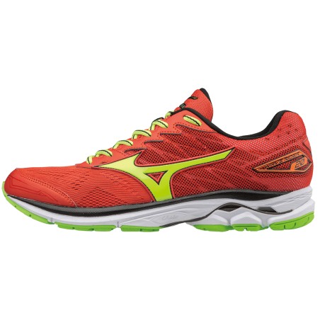 Running shoes Mizuno Wave Rider 20 orange and yellow AW17 man