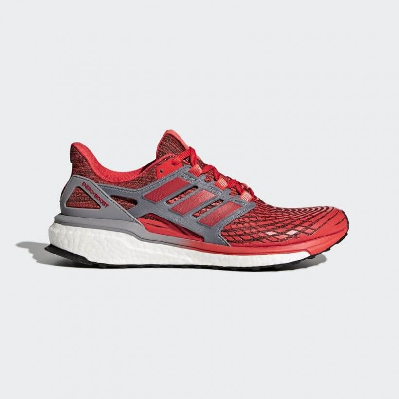 Zapatillas Adidas Energy Boost hombre PV18 rojo y gris