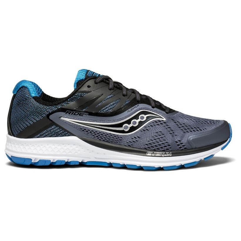 Chaussures Saucony Ride 10 Bleu Argent SS 18