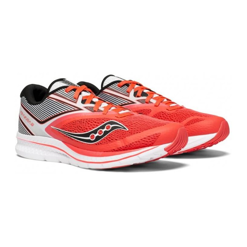 Saucony Kinvara 9 Red White Women Shoes