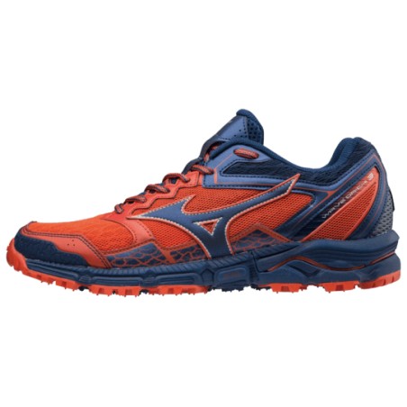 Mizuno Wave Daichi 3 Trail Men s Running Shoes AW18 Orange Blue