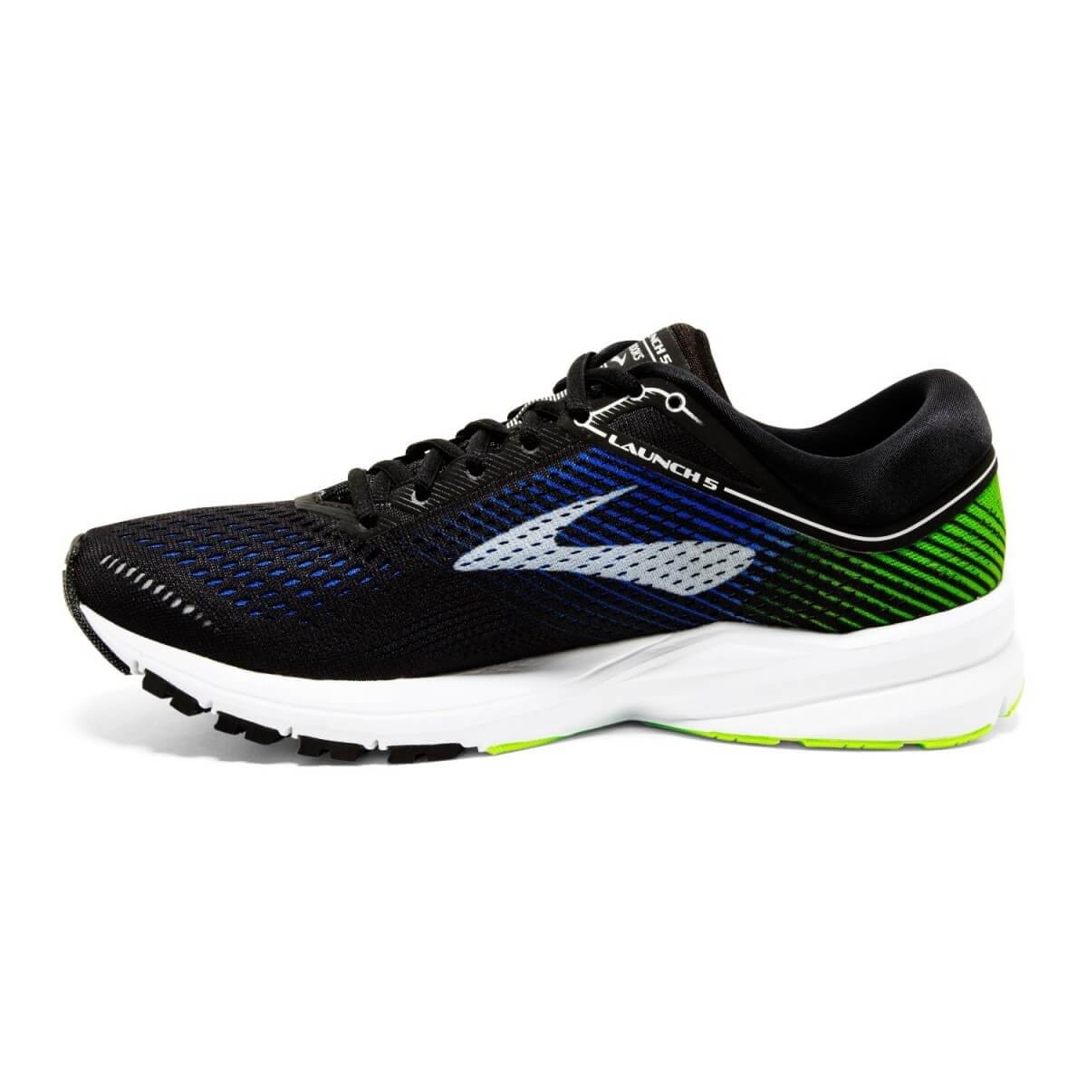 Brooks Men's Launch 5 Blue/Black/Lime Running Shoes - 365 Rider