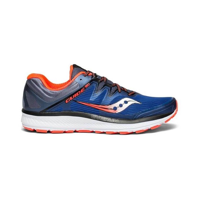 Saucony Guide ISO Men's Running Shoes Blue Orange - 365 Rider