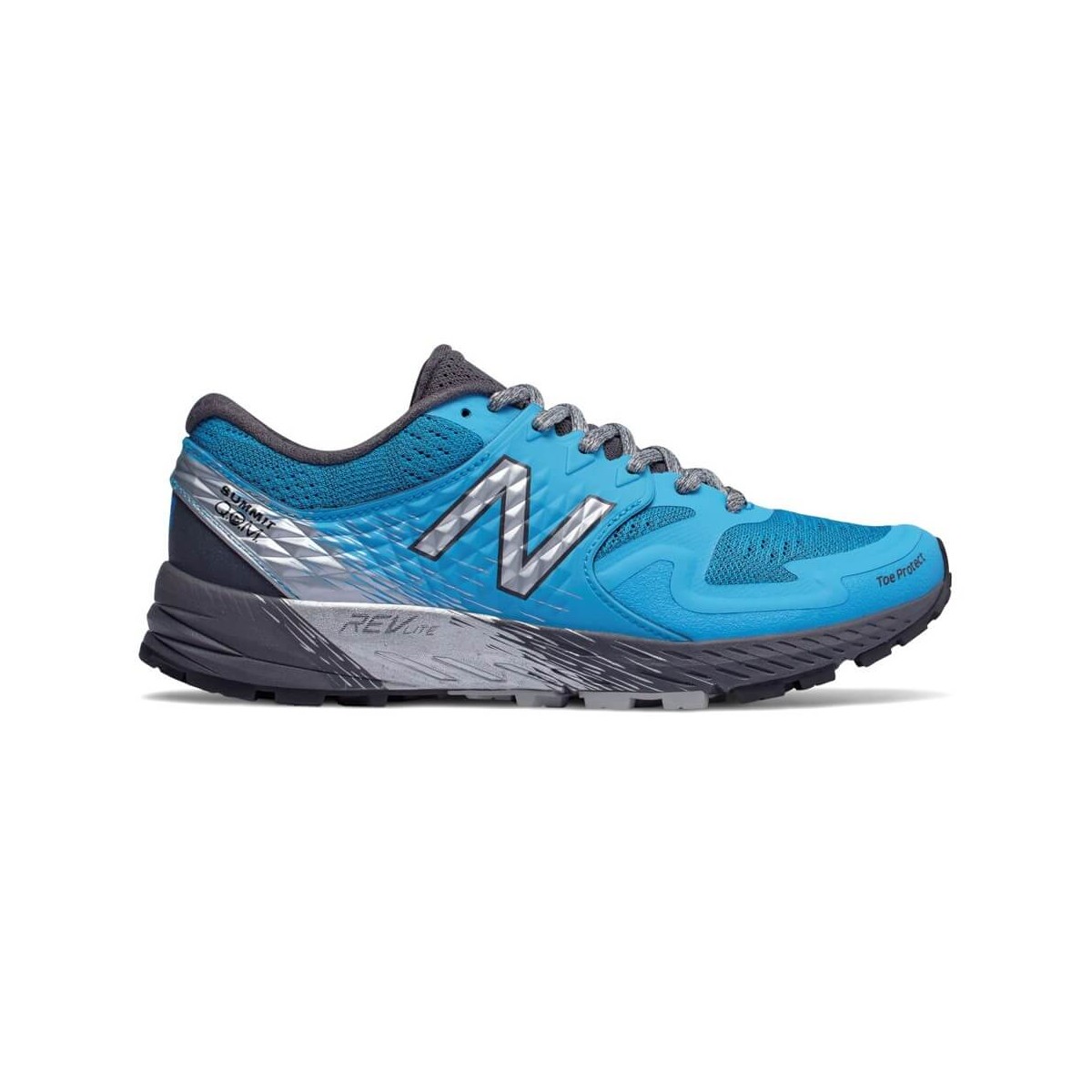 Trail shoes New Balance Summit KOM AW18 Blue Gray Woman