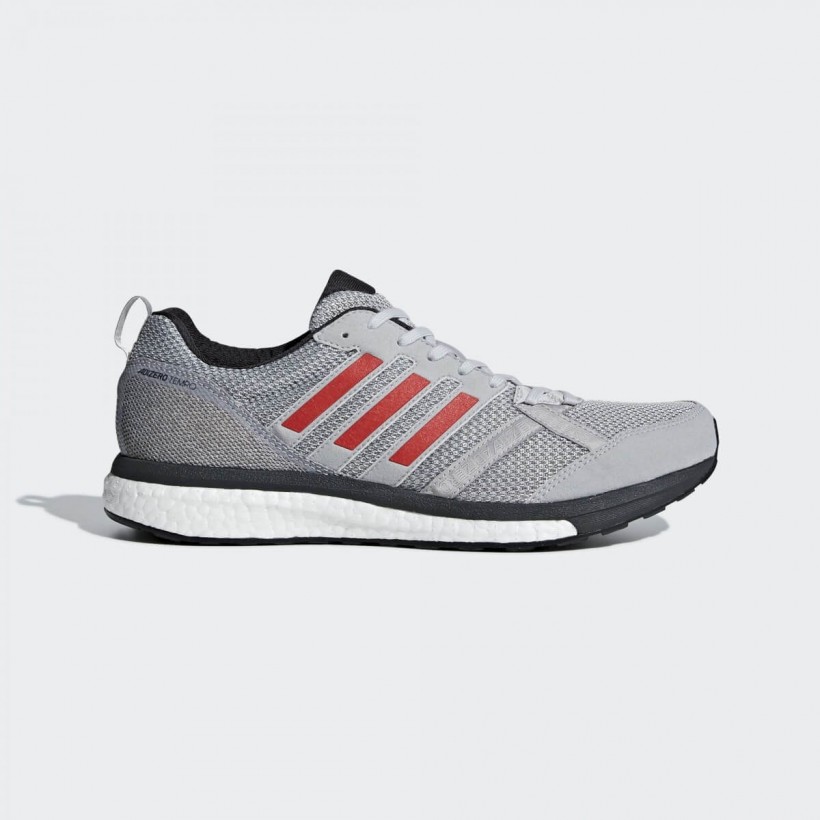 T nis de corrida masculino Adidas Adizero Tempo 9 AW18 cinza