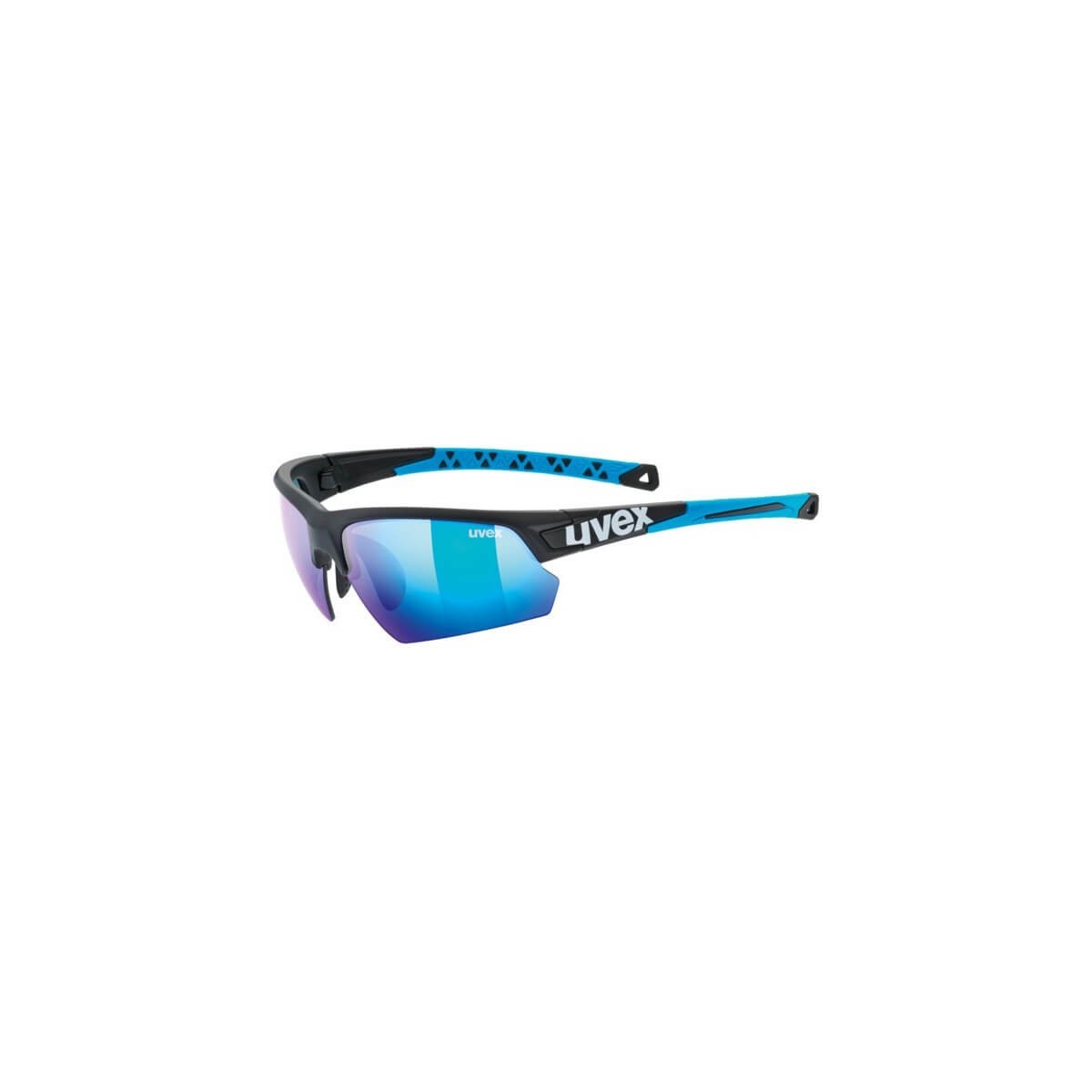 Uvex Sportstyle 224 Matte Black Blue Sonnenbrille