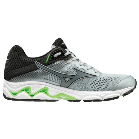 Mizuno Wave Inspire 15 Running Shoes Gray Black Green