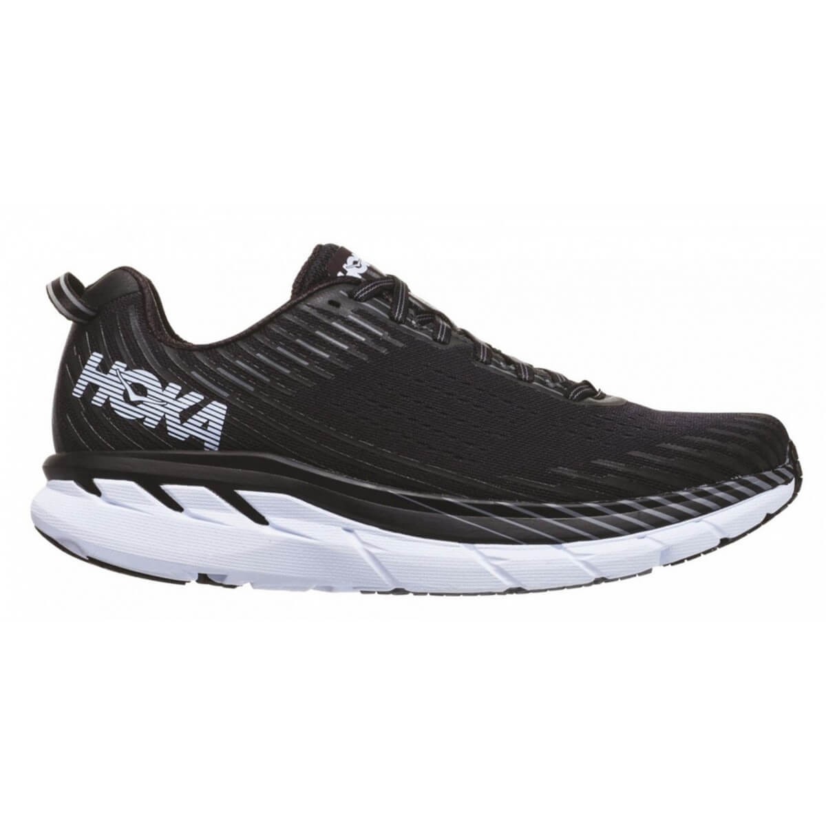 Zapatillas Hoka One One Clifton 5 OI18 Negro/Blanco Hombre - 365 Rider