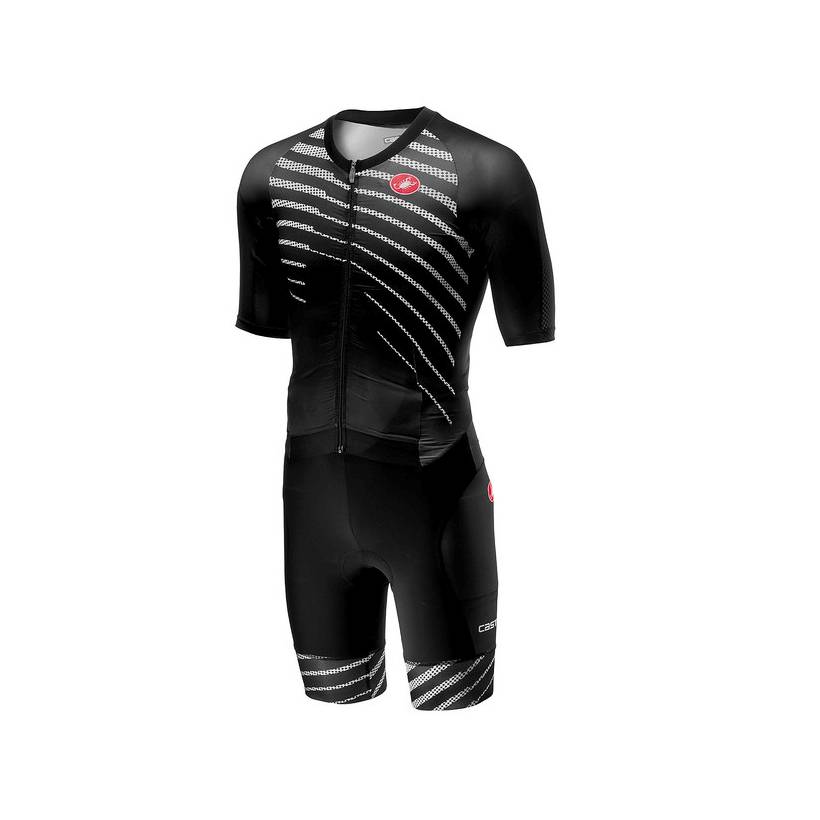 Trisuit all out speed suit homem preto branco