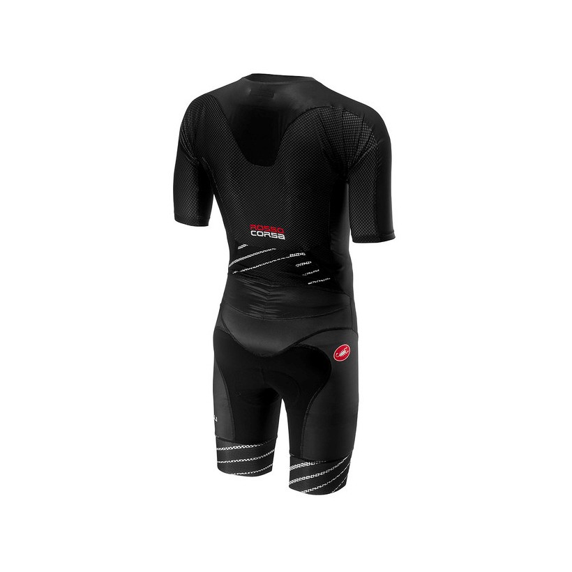 Tritraje Castelli all out speed suit hombre negro blanco