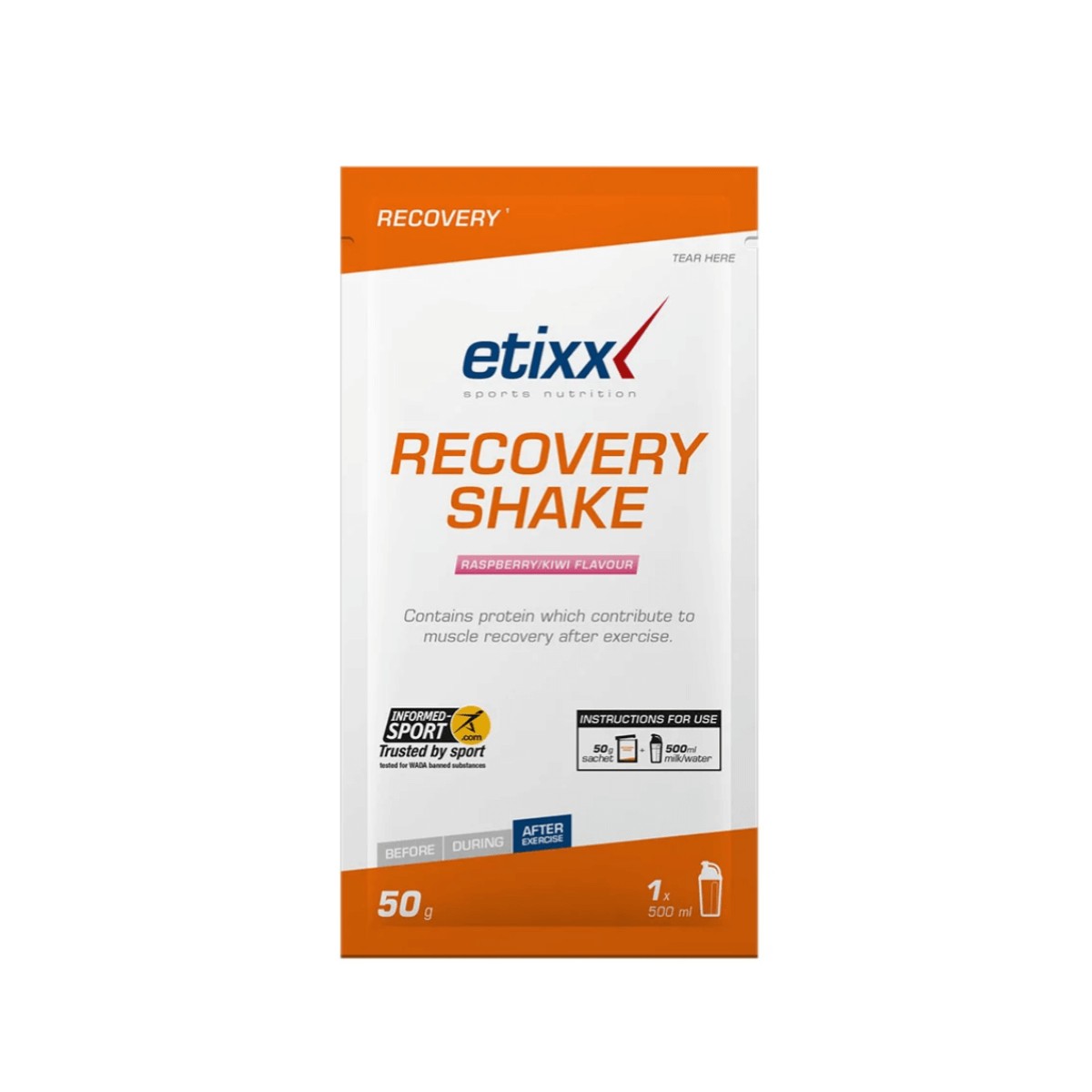 Die Rote günstig Kaufen-Recovery Shake Etixx 50g Himbeer-Kiwi. Recovery Shake Etixx 50g Himbeer-Kiwi <![CDATA[Recovery Shake Etixx 50g Himbeer-Kiwi Dieser Erholungsshake enthält die Proteine, die für eine optimale Muskelregeneration nach dem Training erforderlich sind. Darübe