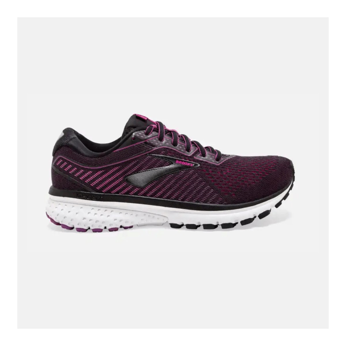 Brooks Ghost 12 Noir Rose AW19 Femme Chaussures