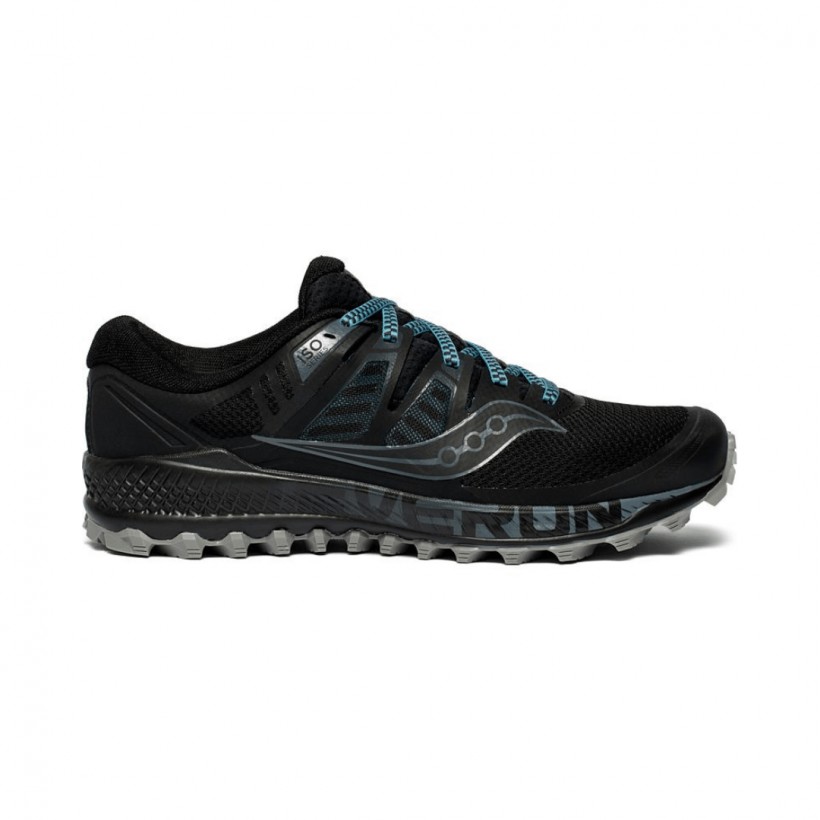 Trail Saucony Peregrine ISO Black Grey AW19 Men's Running Shoes