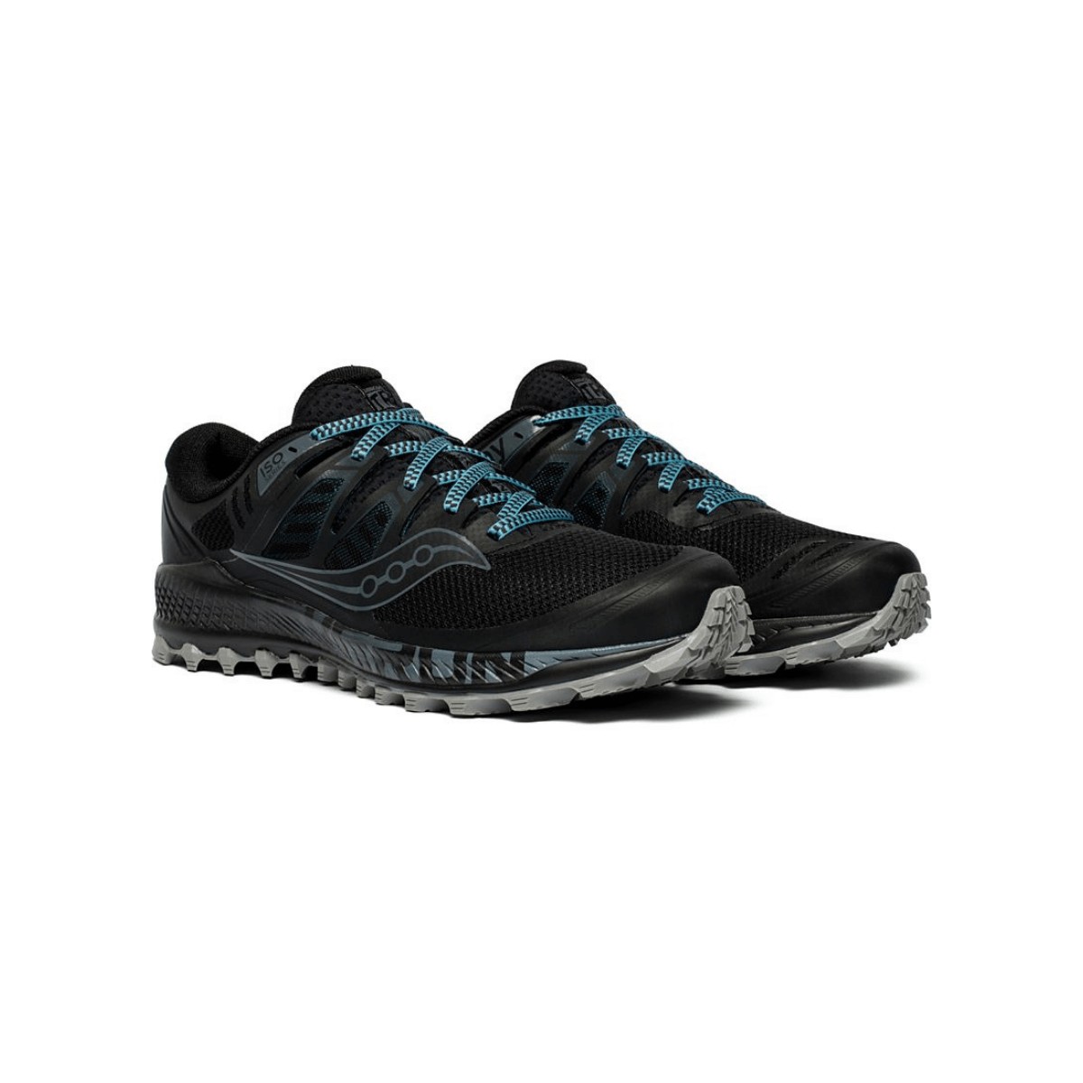 Trail Saucony Peregrine ISO Black Grey AW19 Men's Running Shoes