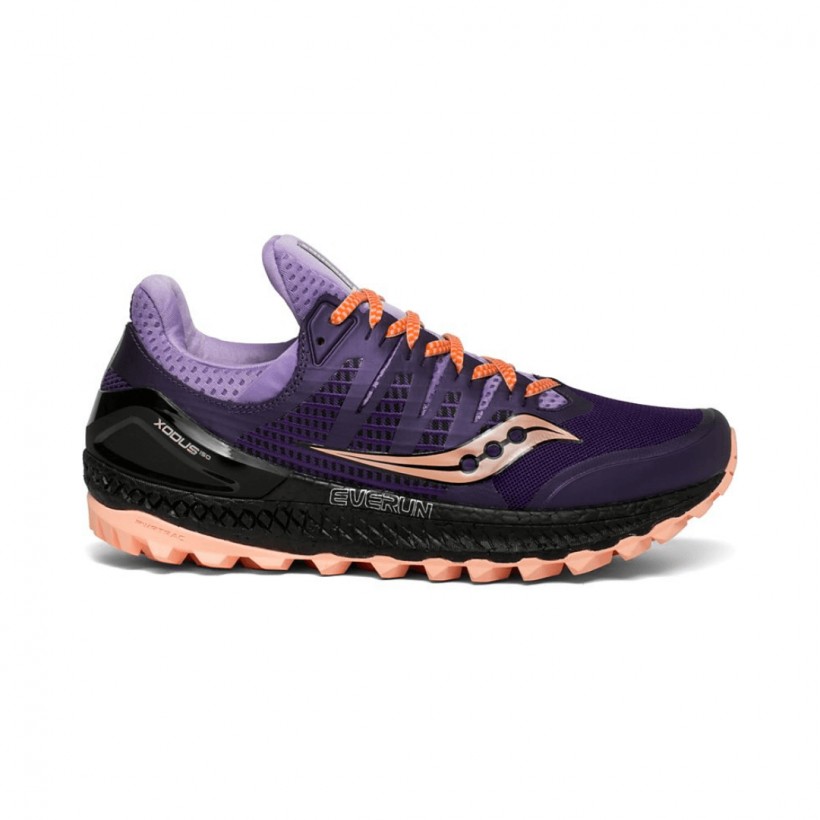 Saucony Xodus ISO 3 Purple Orange AW19 Women's Trail Running Shoes