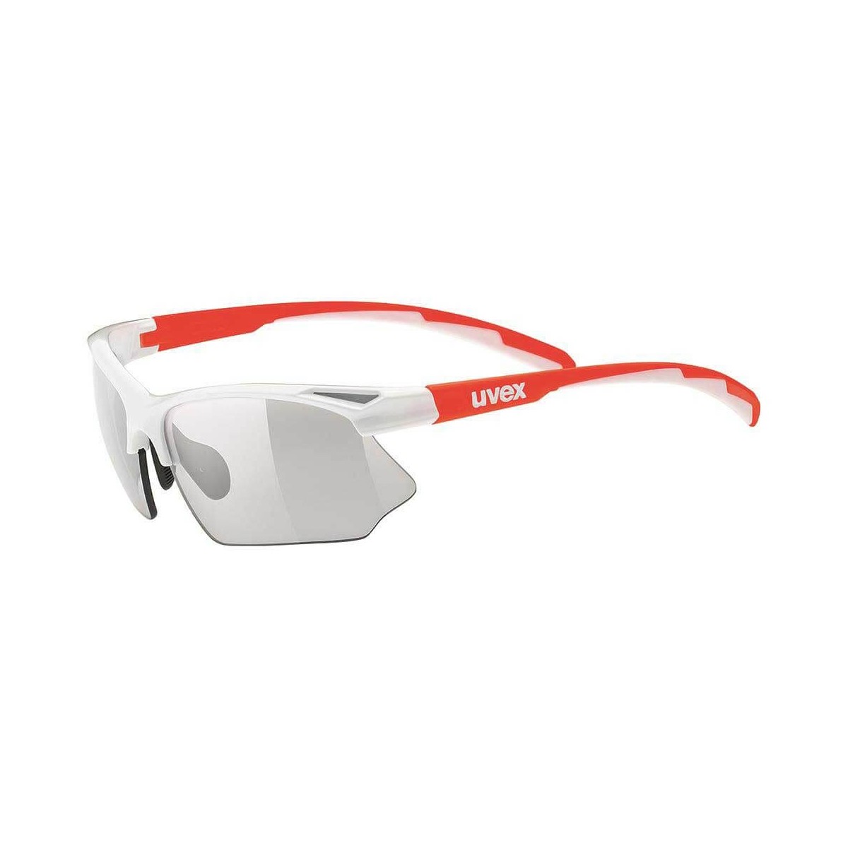 Uvex Sportstyle 802 Vario Brille Weiß Orange Rauchglas