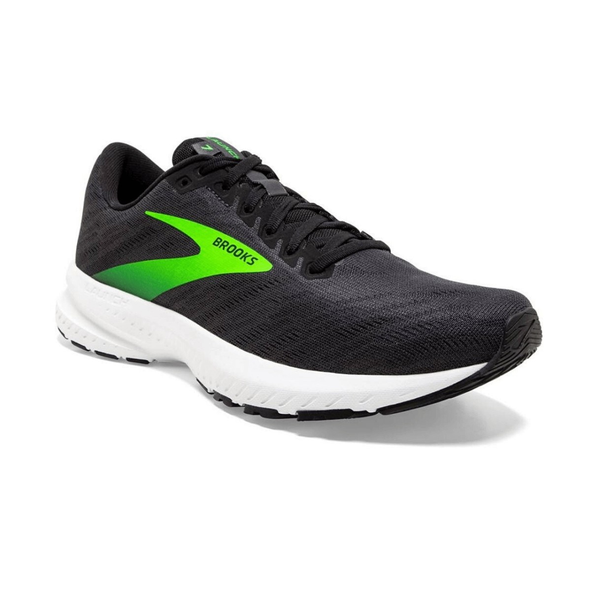 Brooks Launch 7 Black Green SS20 Men's Running Shoes