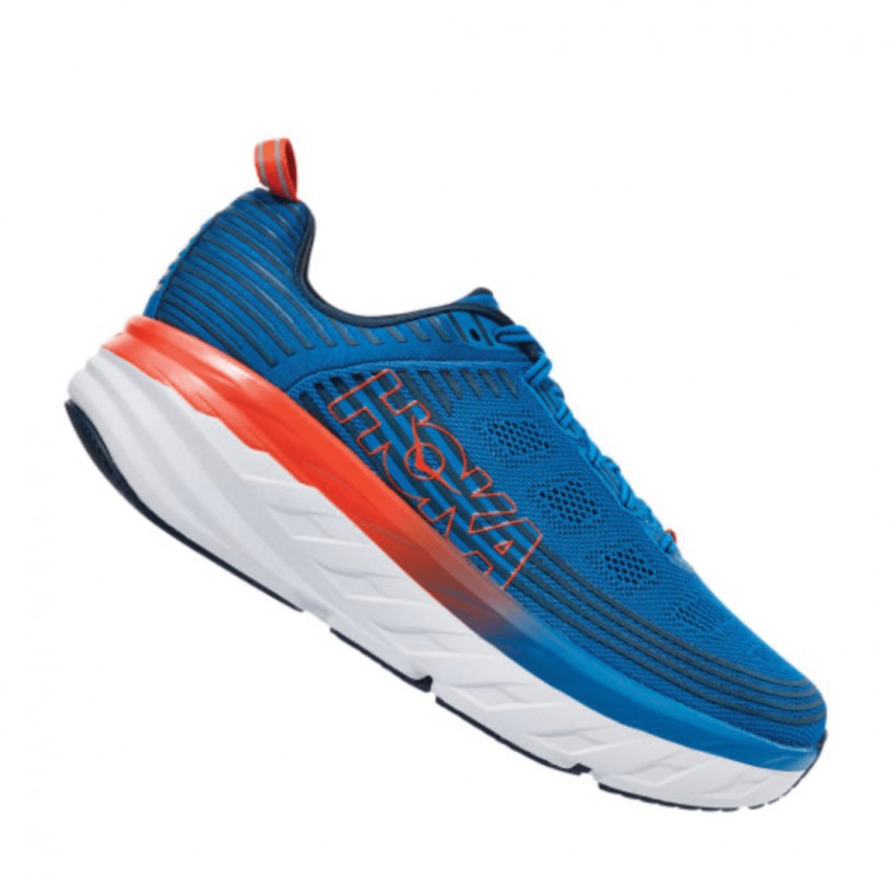 Chaussures Homme Hoka One One Bondi 6 Bleu Rouge SS20