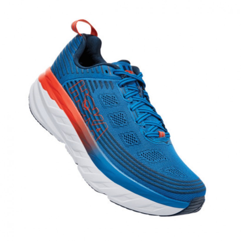 Zapatillas Hoka One One Bondi 6 Azul Rojo PV20 Hombre