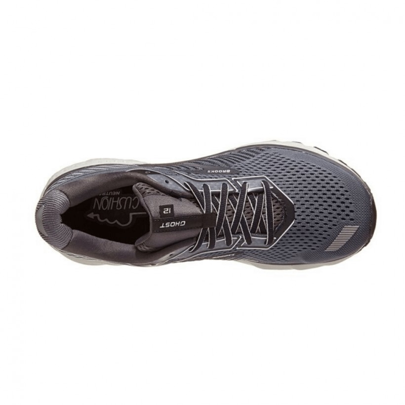 Brooks Ghost 12 Black Gray Running Shoes