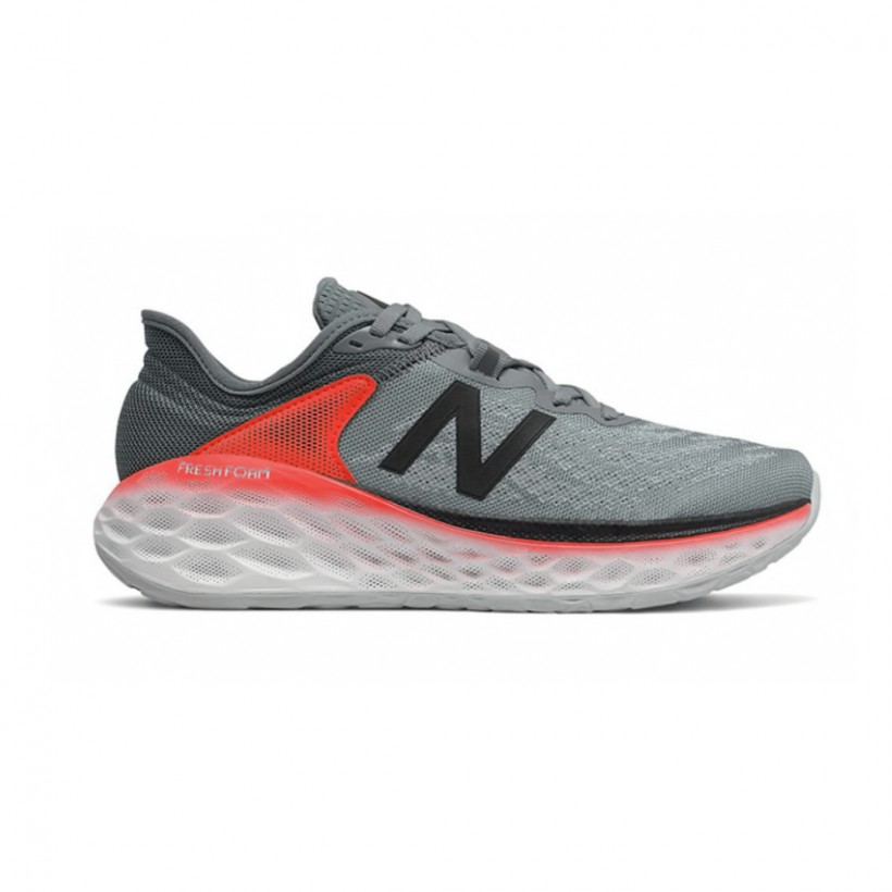 New balance cinza com vermelho best sale