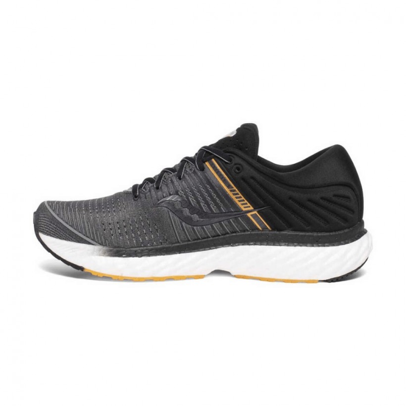 Chaussures Running Homme Saucony Triumph 17 Noir Gris Jaune SS20