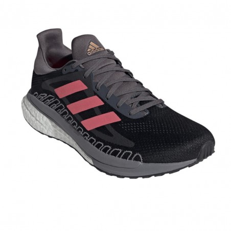 T锚nis adidas solar glide boost masculino  on sale preto e pink