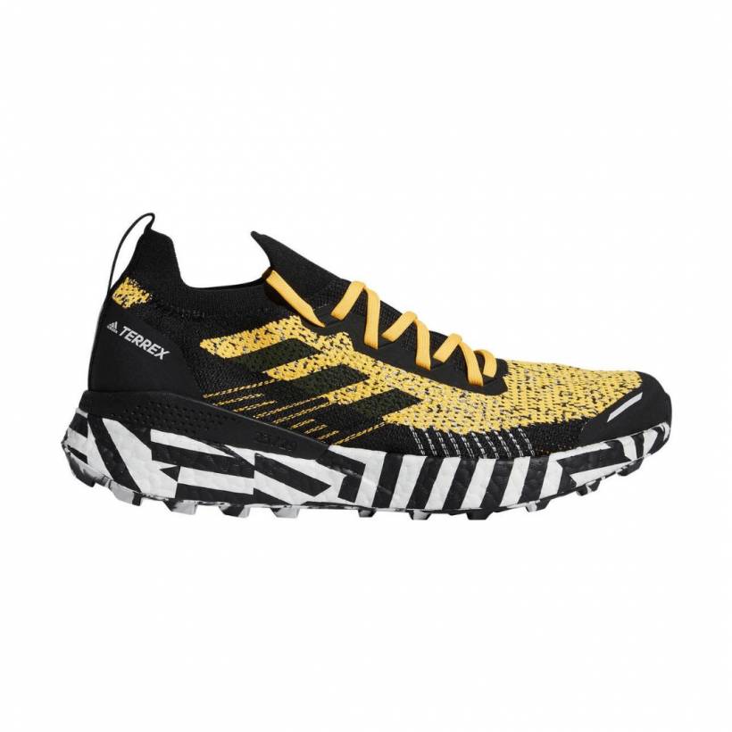 Sapatos masculinos Adidas Terrex Two Ultra Parley Preto Amarelo AW20