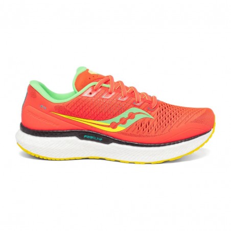 Zapatillas Saucony Triumph 18 Coral Amarillo OI20 Mujer