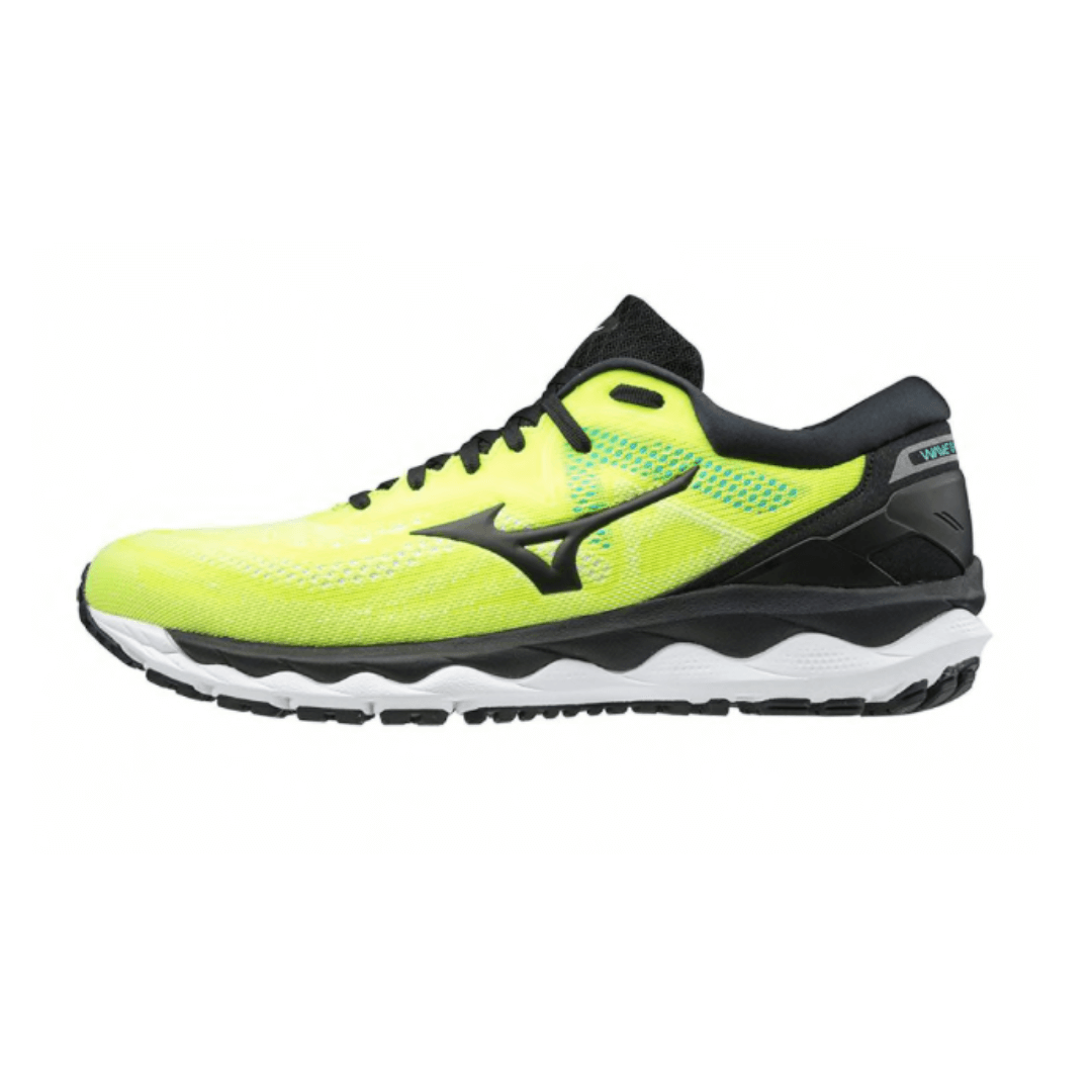 mizuno black and yellow shoes