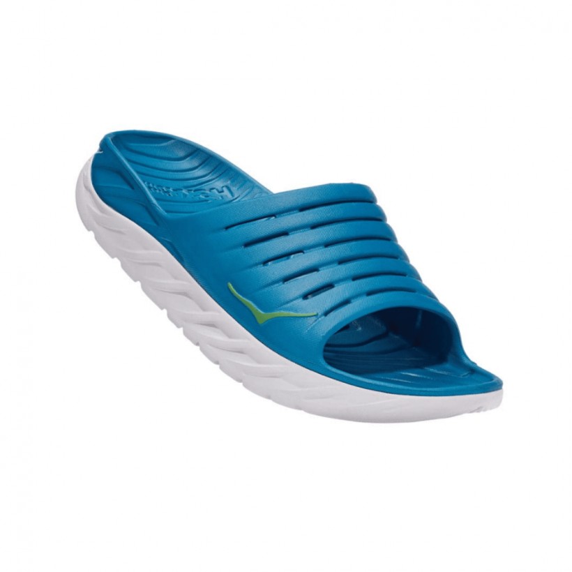 Chinelos Hoka One One ORA Recovery Slide 2 Blue White Man