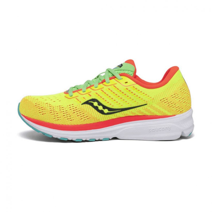 Zapatillas Saucony Ride 13 Amarillo Naranja OI20