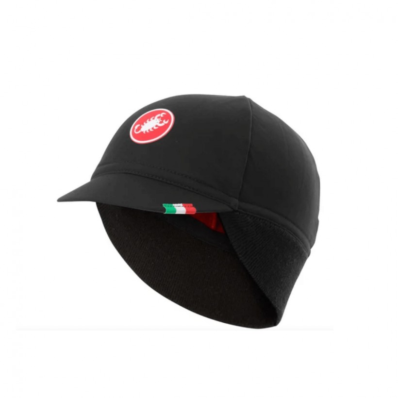 Gorra Castelli Difesa Thermal Negro Rojo