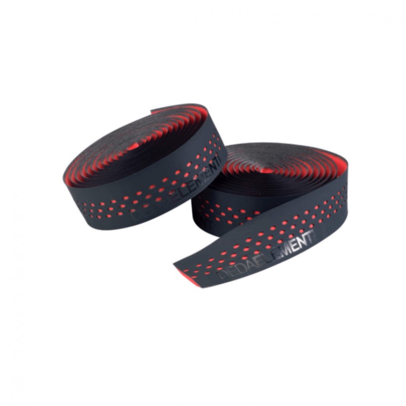 Deda Presa Perforated Handlebar Tape Black Red