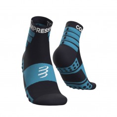 Meias de treinamento Compressport 2 pacote azul