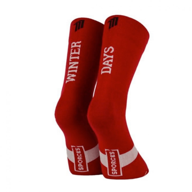 Chaussettes Sporcks Winter Days Bleu Rouge Blanc