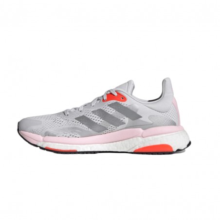 Tênis Solarboost 5 Adidas - Cinza+Vermelho