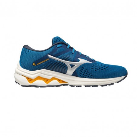 Mizuno wave rider 17 bleue / jaune sale