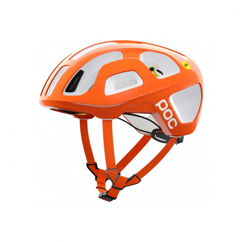 POC Octal MIPS Helm Orange Weiß