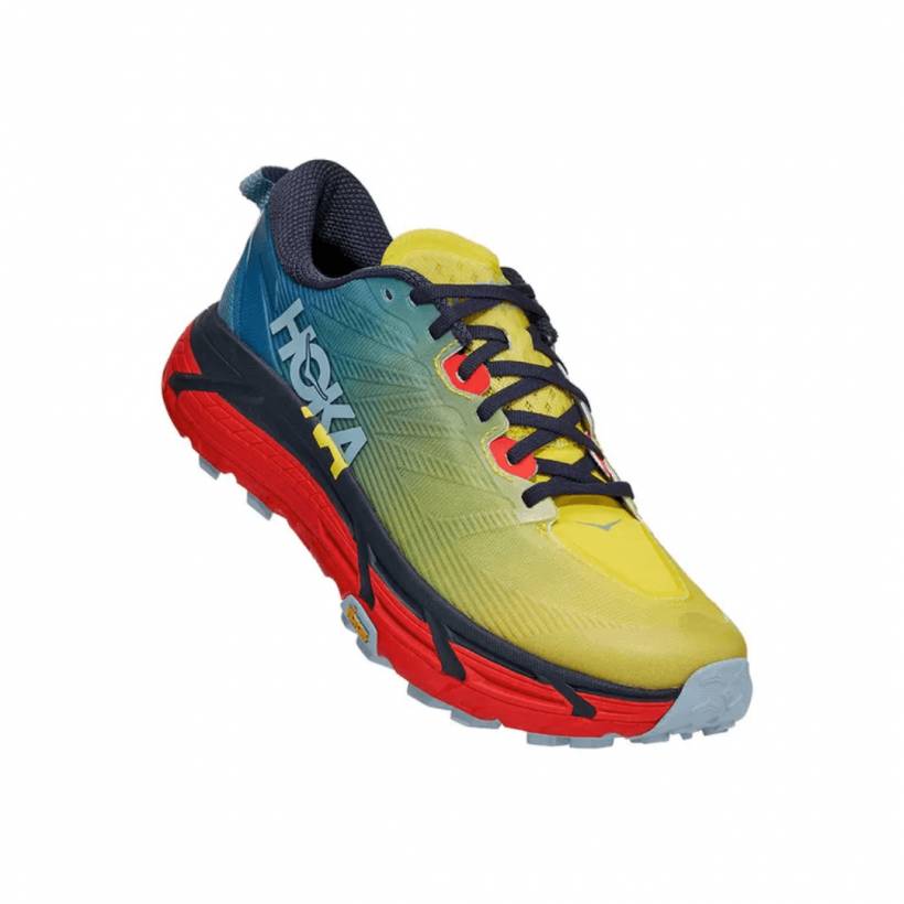 Hoka One One Mafate Speed 3 Rot Gelb Blau SS21 Schuhe