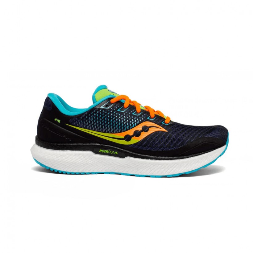 Zapatillas Saucony Triumph 18 Negro Verde Naranja SS21