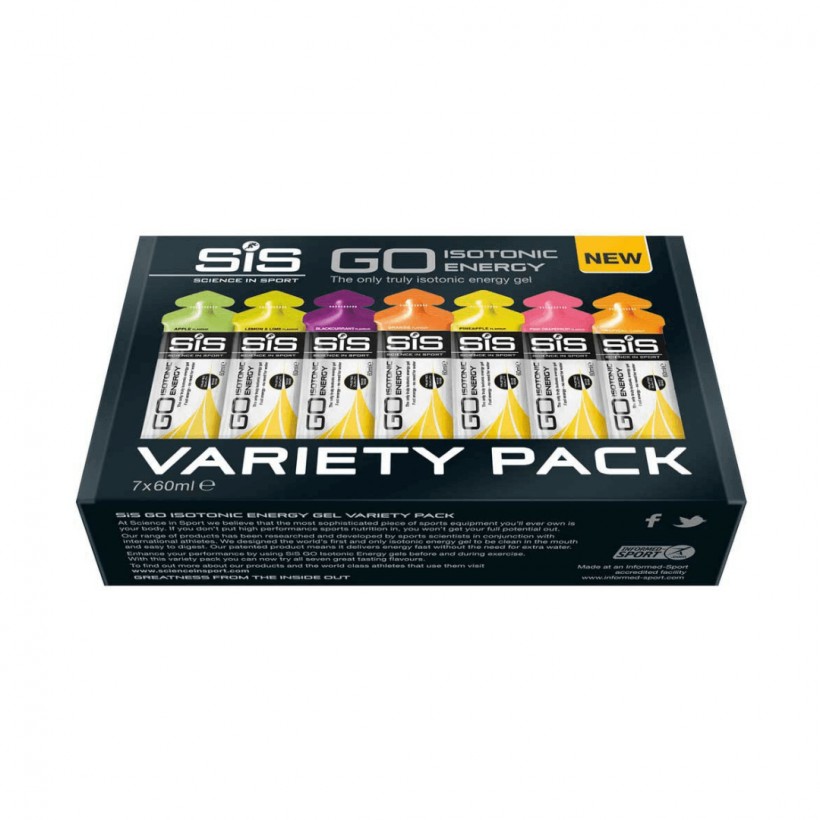 Go Isotonic Energy Gel Variety Pack SIS 7udx60ml